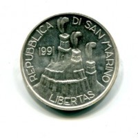 San Marino: 1991, 1000 lire "Libertas" da confezione originale zecca
