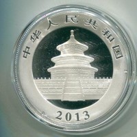 Cina: 10 yuan 2013 "Oncia-Panda"