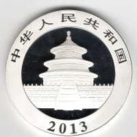 Cina: 10 yuan 2013 "Oncia-Panda"