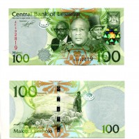 Lesotho: 100 maloti 2010 (Pick#24)