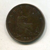 Gran Bretagna, Vittoria (1837-1901): farthing 1864 (Spink#3958)