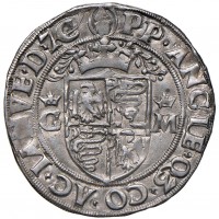 Milano, Galeazzo Maria Sforza (1468-1476): mezzo testone (MIR#202/1; Crippa#8; CNI#78-96), grammi 5.17
