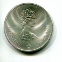 Canada, Elisabetta II (1952-2022): 10 dollari 1974 "Ciclismo" (KM#95)
