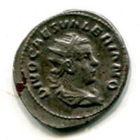 Valeriano II (258 d.C.): antoniniano "CONSECRATIO" coniato postumo sotto l'imperatore Valeriano padre (RIC,V #27), grammmi 3.65