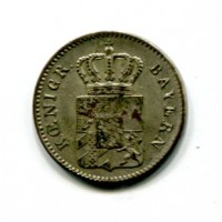 Germania, Bayern, Maximilian II (1848-1864): 3 kreuzer 1850 (KM#800)