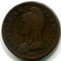 Francia, Direttorio (1795-1799): 2 decimes L' AN 4-A (Gadoury#300)
