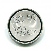 Svizzera, Confederazione: 20 franchi 1998 "C.F. Meyer" in confezione originale