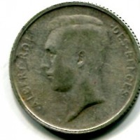 Belgio, Alberto I (1909-1934): 1 franco 1910 (KM#72)
