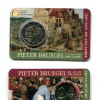 Belgio 2019: 2 euro "Pieter Bruegel", in folder, versione fiamminga
