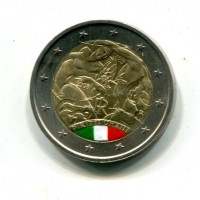 Italia 2008: 2 euro commemorativi "Diritti dell'Umanità"

