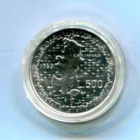 Repubblica Italiana: 1982, 500 lire "Garibaldi", da confezione zecca