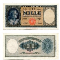 Repubblica: 1.000 lire 25/09/1961 "Italia" (Gigante,BI#54E)
