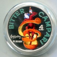 Italia 2025: 4 euro "Campari". Tiratura 5.000 esemplari in scatola e certificato