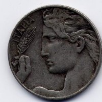 Vittorio Emanuele III (1900-1943): 20 cent. 1919 "Libertà Librata" (Gigante#200)