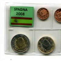 Spagna 2008: serie euro, confezionata da privati