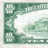 USA, Bank of America National Trust and Savings Association San Franciso California: 10 dollari 1929 "Hamilton", piccoli forellini