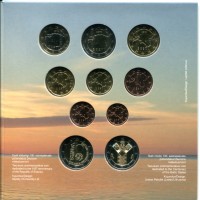 Estonia 2018: serie euro, in confezione originale zecca "25° del ripristino dell'indipendenza"