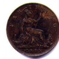 Gran Bretagna, Vittoria (1837-1901): farthing 1885