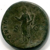 Adriano (117-138 d.C.): sesterzio "PONT MAX TR PP COS III" (RIC,II#563b)
