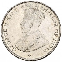 Straits Settlements, Giorgio V (1910-1936): 50 cent 1921 (KM#35.1)