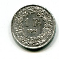 Svizzera, Confederazione: 1 franco 1911