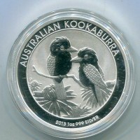 Australia, Elisabetta II (1952-2022): 1 dollaro 2013 "Kookaburra"