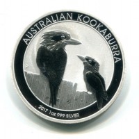 Australia, Elisabetta II (1952-2022): 1 dollaro 2017 "Kookaburra"