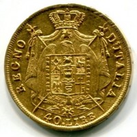 Milano, Napoleone I (1804-1814): 40 lire 1809 (MIR#488/2)

