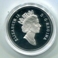 Canada, Elisabetta II (1952-2022): 1 dollaro 1993 "Hockey Stanley" (KM#235), in confezione
