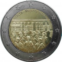 Malta 2012: 2 euro commemorativi "1887 - Maggioranza rappresentativa"