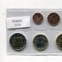 Spagna 2016: serie euro, confezionata da privati, nuova effigie