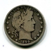 USA: 1/2 dollaro 1899 "Barber", segnetti al bordo