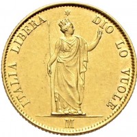Milano, Governo Provvisorio (1848): 20 lire 1848 (Gigante#2), ottima qualità