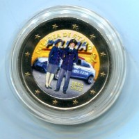Italia 2022: 2 euro commemorativo "Polizia di Stato", colorato