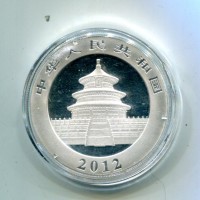 Cina: 10 yuan 2012 "Panda" -Oncia-
