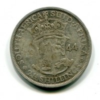 Sud Africa, Giorgio VI (1936-1952): 2 1/2 scellini 1944 (KM#30)
