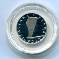 Repubblica Italiana (dal 1946): 5 lire 1990 "Delfino", da confezione zecca