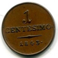 Venezia, Ferdinando I (1835-1848): 1 centesimo 1843 (Gigante#107)
