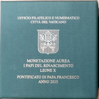 Vaticano, Francesco I (2013-): 20+50 euro 2013 "Leone X e Giulio II", in confezione originale