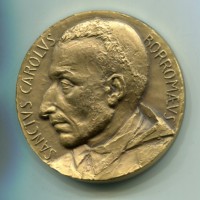 San Carlo Borromeo: medaglia "Humilitas", diametro 59,50mm, opus Johnson
