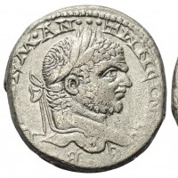 Seleucis e Pieria, Emesa, Caracalla (197-217 d.C.): tetradracma del 215/217 (Prieur#984), grammi 13.47, mm 25