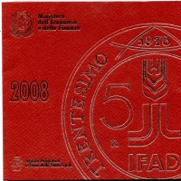 Italia 2008: serie annuale, 9 pezzi (5 euro in argento)