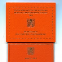 Vaticano 2016: 2 euro commemorativi "Bicentenario Del Corpo Della Gendarmeria" in confezione originale zecca