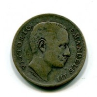 Vittorio Emanuele III (1900-1943): 1 lira 1907 "Aquila Sabauda" (Gigante#131)