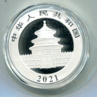 Cina: 10 yuan 2021 "Oncia-Panda"