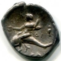Calabria, Tarentum (340-330 a.C.): didracma (Vlasto#804), gr. 6,11
