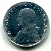 Vaticano, Paolo VI (1963-1978): 10 lire 1963-I
