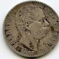 Umberto I (1878-1900): 2 lire 1887 (Gigante#31)
