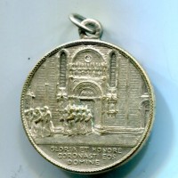 Como 1935: medaglia "Primo Congresso Catechistico Diocesano ed Esaltazione dei Santi". Diametro 26,5 mm.
