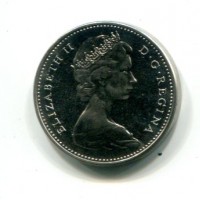 Canada, Elisabetta II (1952-2022): 5 cent. 1965 "Castoro" (KM#60.1)
